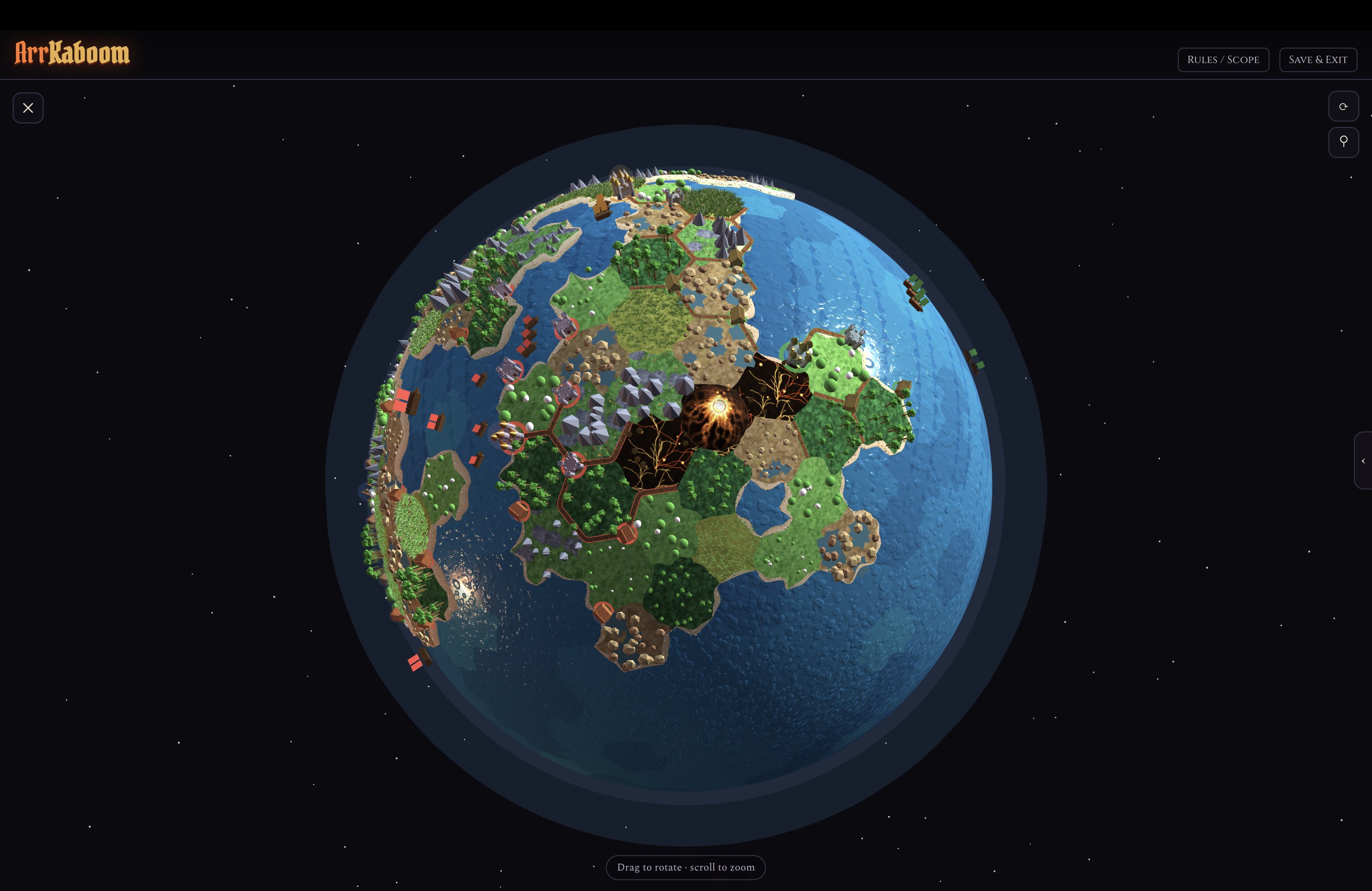 The ArrKaboom globe